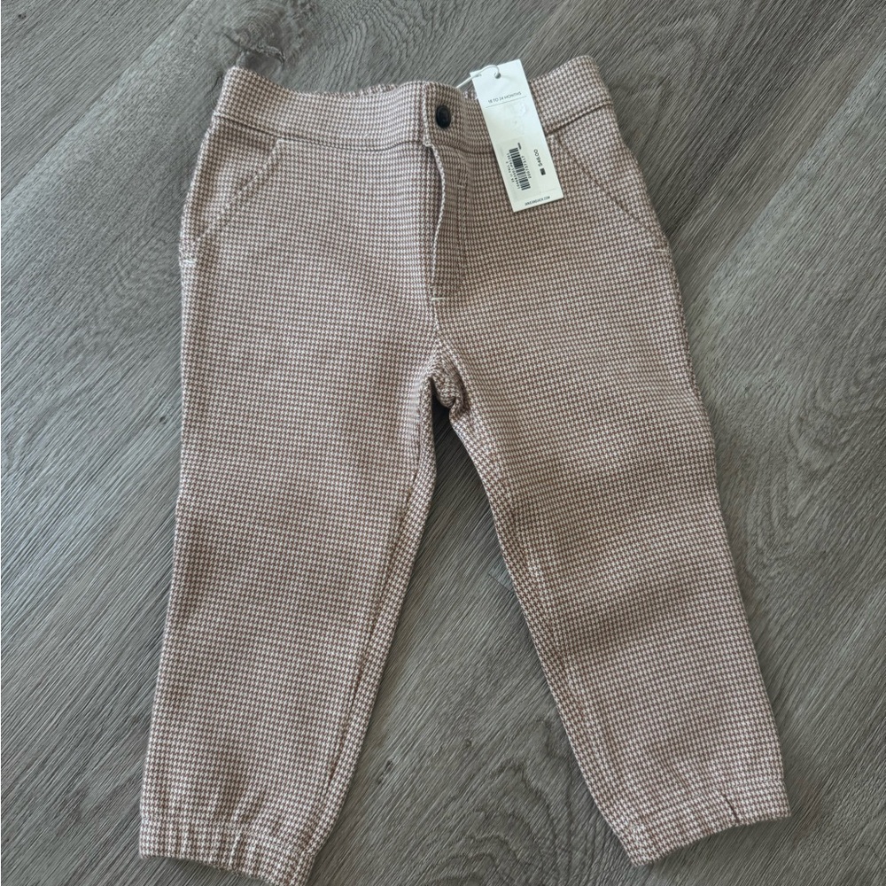NWT Janie and Jack Houndstooth Pants size 18-24M